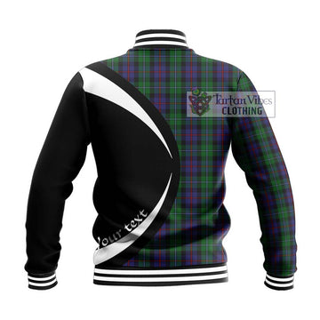 Campbell of Cawdor Tartan Baseball Jacket with Family Crest Circle Style