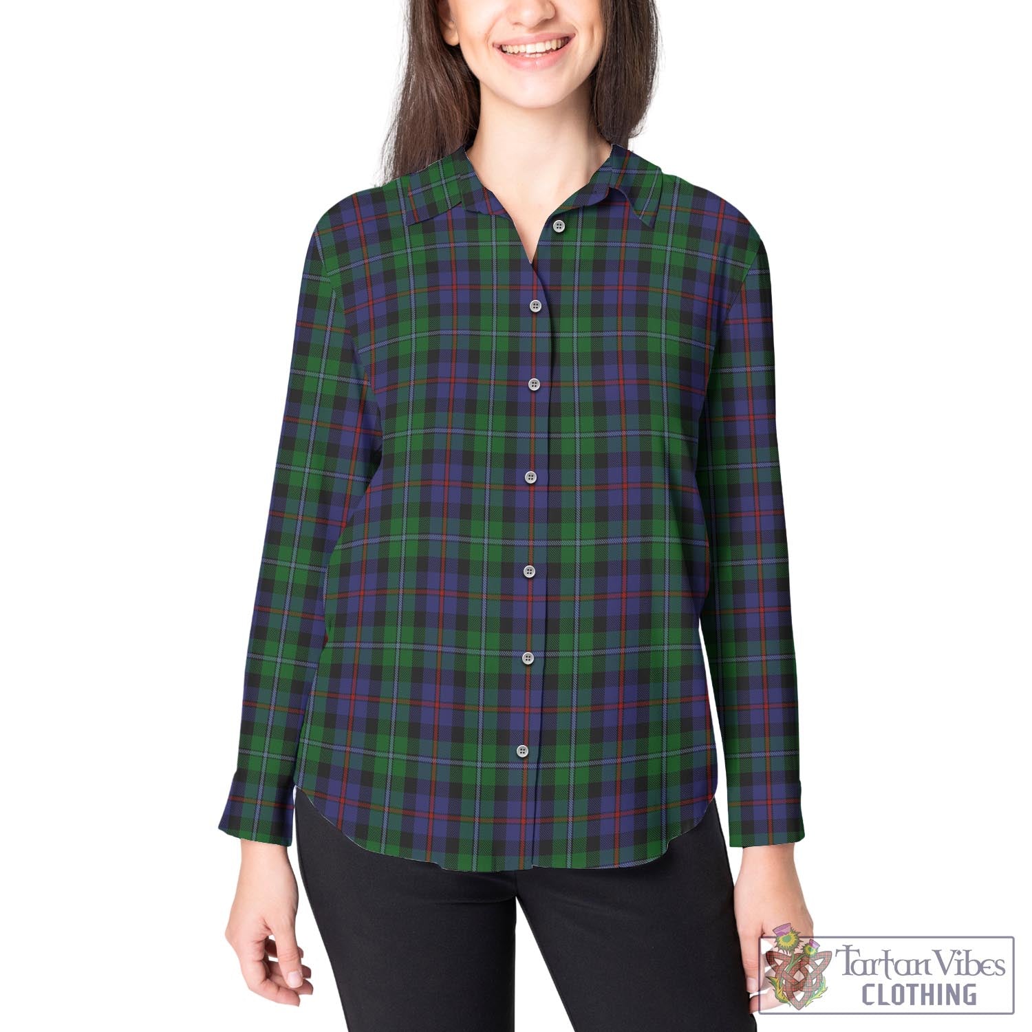 Campbell of Cawdor Tartan Womens Casual Shirt