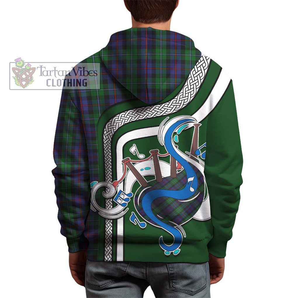 Campbell of Cawdor Tartan Hoodie with Epic Bagpipe Style - Tartanvibesclothing Shop