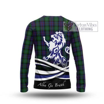 Campbell of Cawdor Tartan Long Sleeve T-Shirt with Alba Gu Brath Regal Lion Emblem