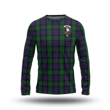 Campbell of Cawdor Tartan Long Sleeve T-Shirt with Family Crest