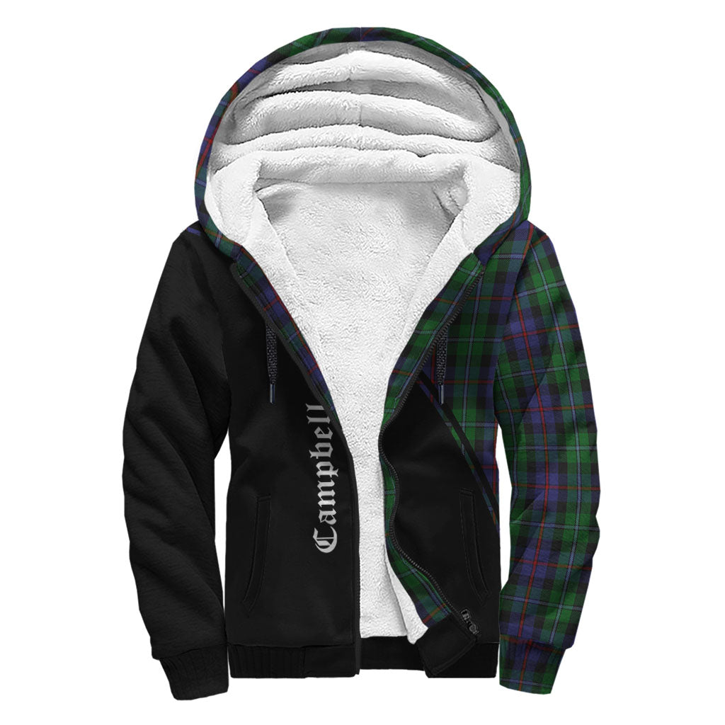 campbell-of-cawdor-tartan-sherpa-hoodie-with-family-crest-curve-style