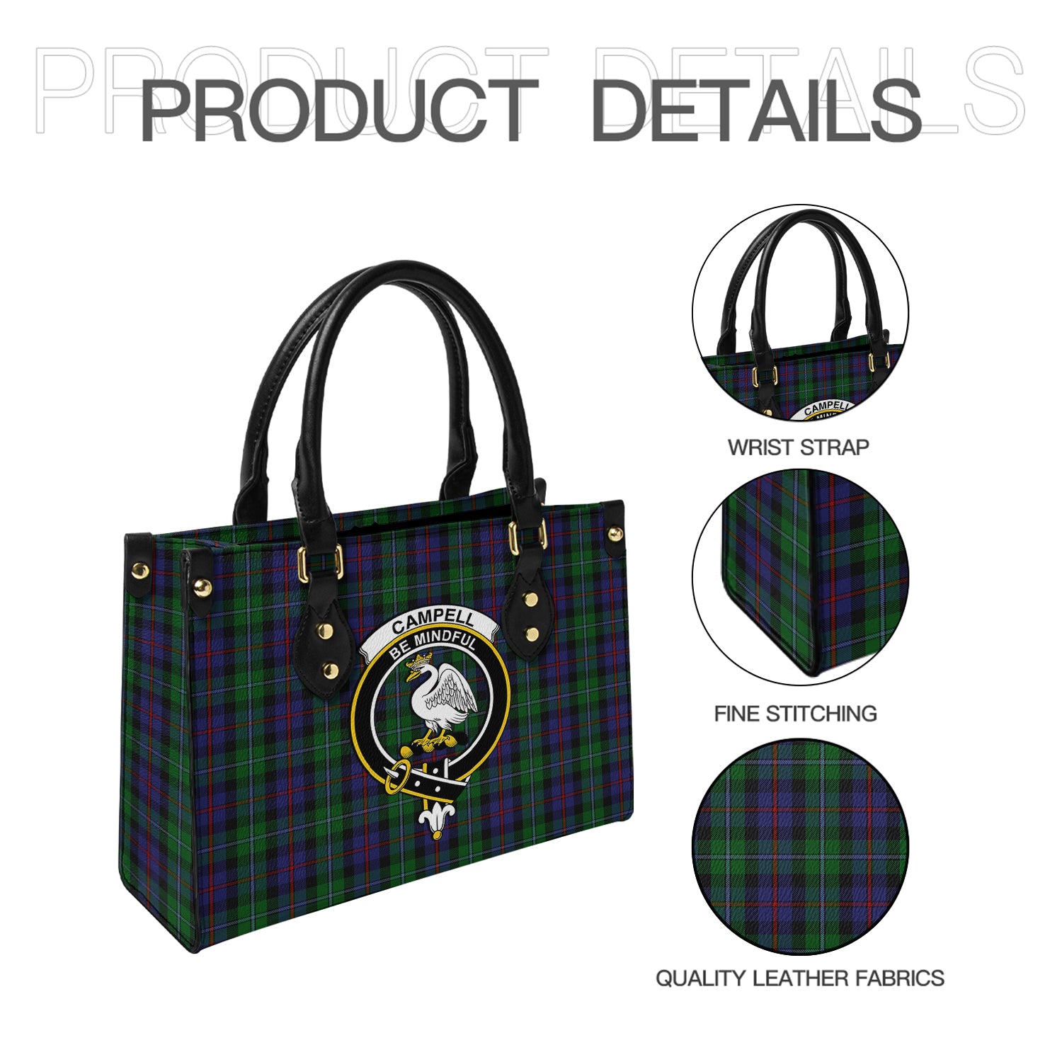 campbell-of-cawdor-tartan-leather-bag-with-family-crest