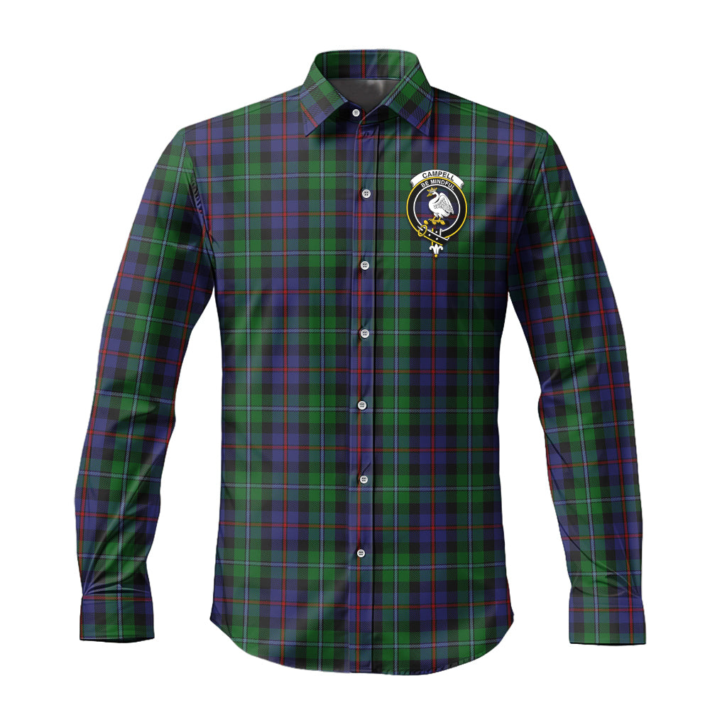 campbell-of-cawdor-tartan-long-sleeve-button-up-shirt-with-family-crest