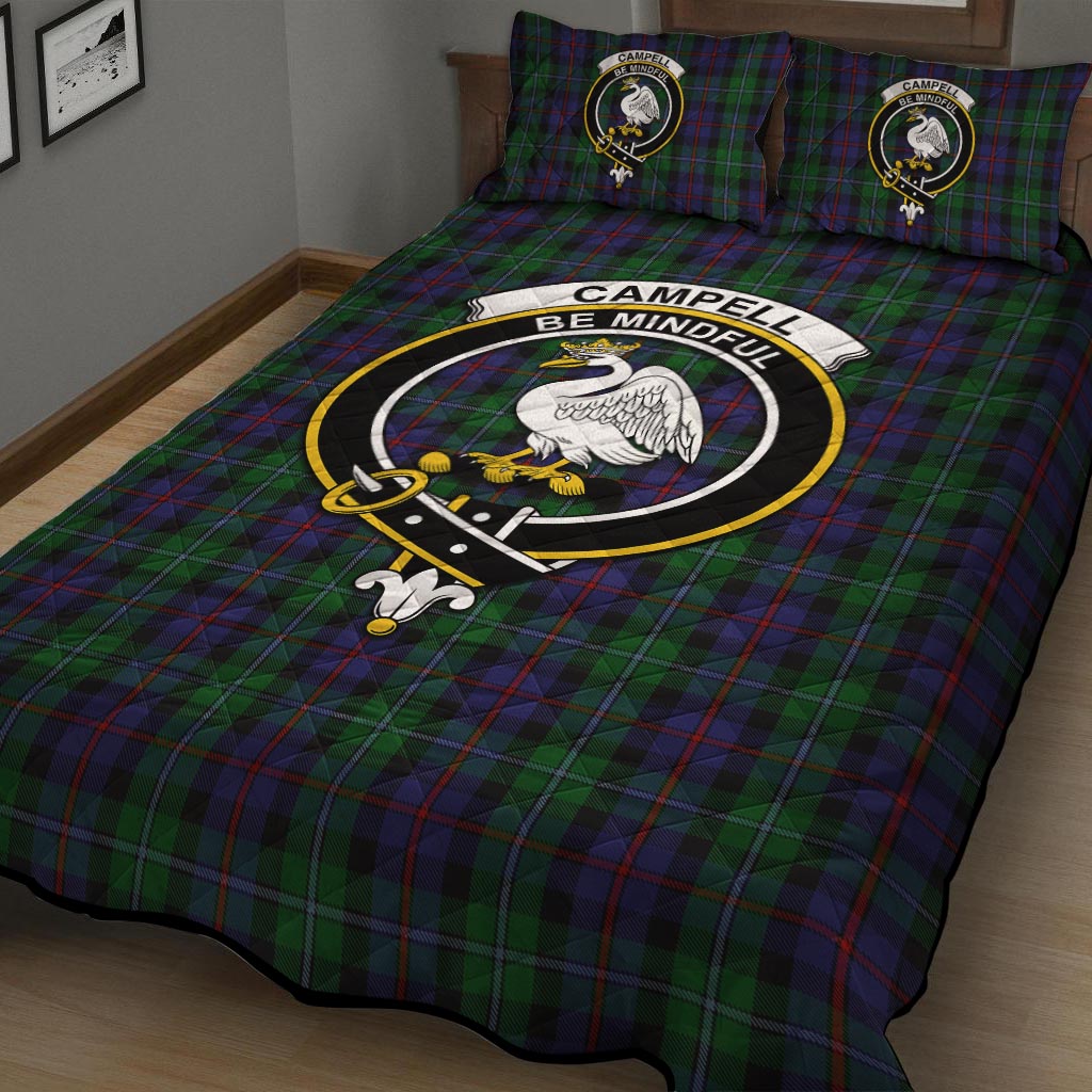 Campbell of Cawdor Tartan Quilt Bed Set with Family Crest - Tartan Vibes Clothing