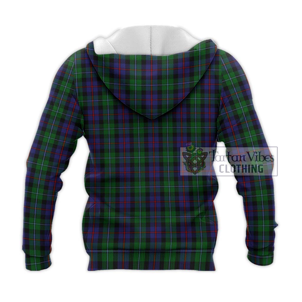 Tartan Vibes Clothing Campbell of Cawdor Tartan Knitted Hoodie with Family Crest DNA In Me Style