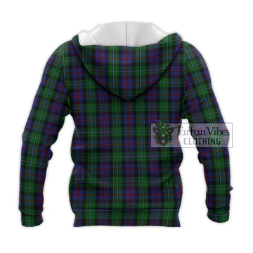 Campbell of Cawdor Tartan Knitted Hoodie with Family Crest DNA In Me Style