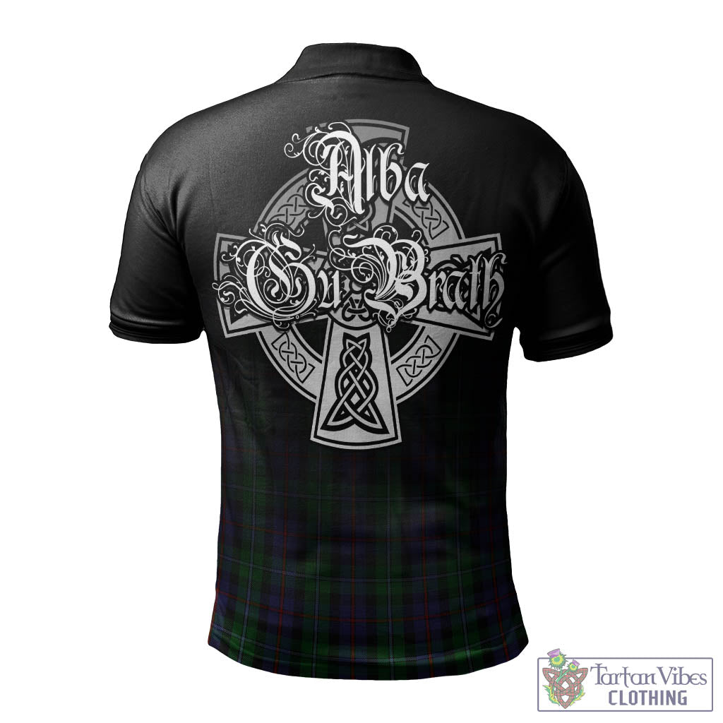 Tartan Vibes Clothing Campbell of Cawdor Tartan Polo Shirt Featuring Alba Gu Brath Family Crest Celtic Inspired