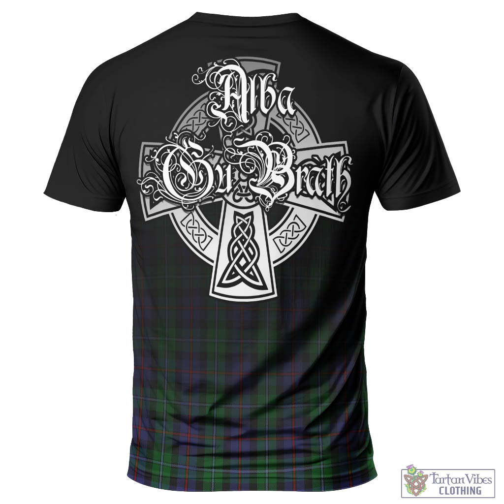 Tartan Vibes Clothing Campbell of Cawdor Tartan T-Shirt Featuring Alba Gu Brath Family Crest Celtic Inspired