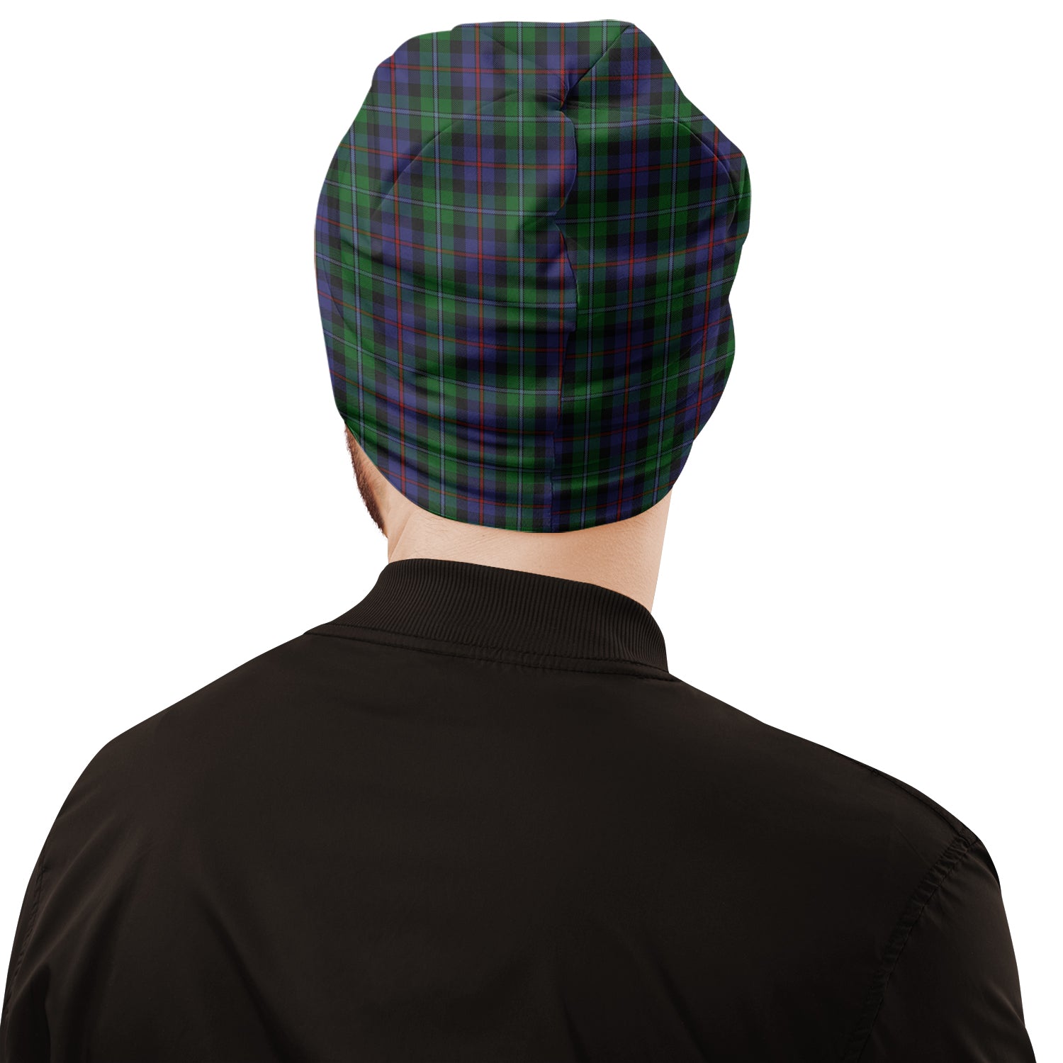 Campbell of Cawdor Tartan Beanies Hat with Family Crest - Tartan Vibes Clothing