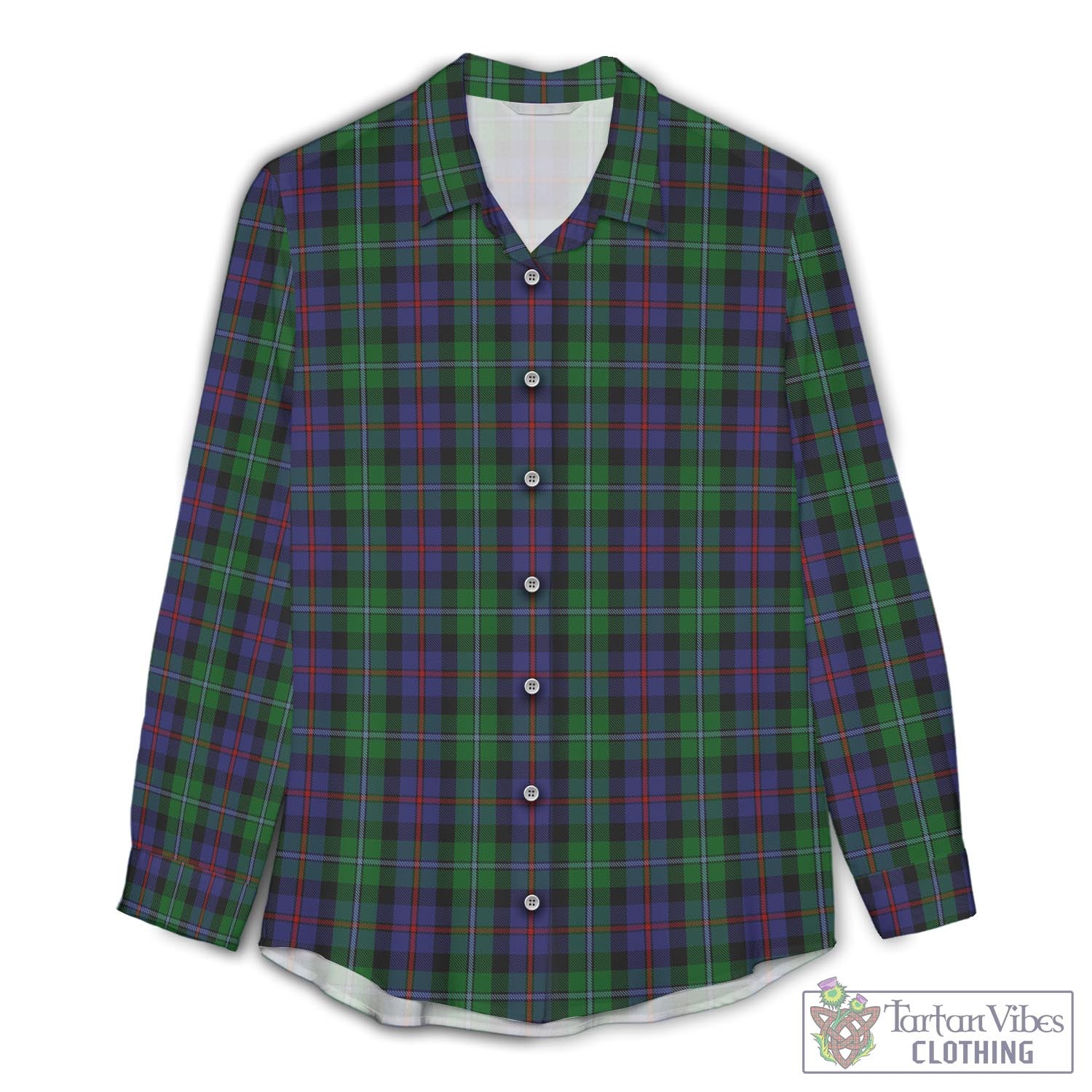 Campbell of Cawdor Tartan Womens Casual Shirt