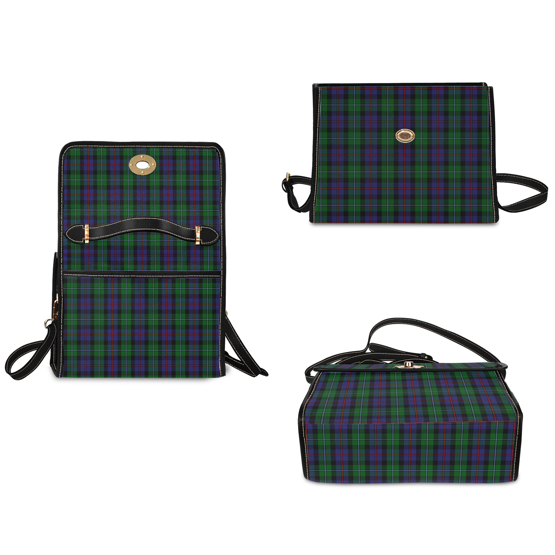 campbell-of-cawdor-tartan-leather-strap-waterproof-canvas-bag