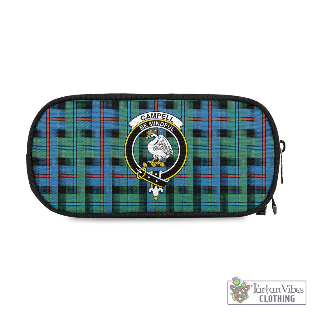 Tartan Vibes Clothing Campbell of Cawdor Ancient Tartan Pen and Pencil Case with Family Crest