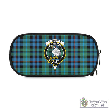 Campbell of Cawdor Ancient Tartan Pen and Pencil Case with Family Crest