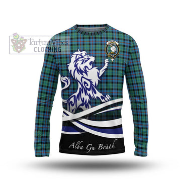 Campbell of Cawdor Ancient Tartan Long Sleeve T-Shirt with Alba Gu Brath Regal Lion Emblem