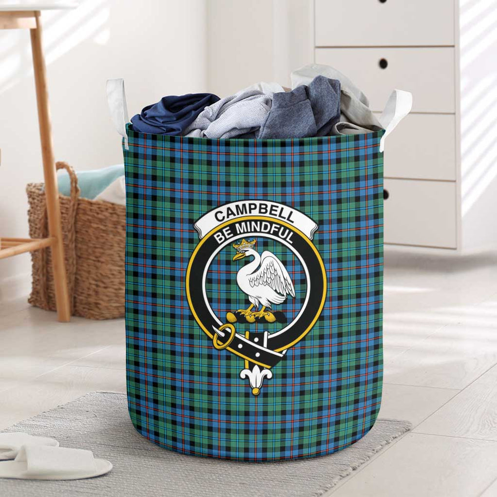 Campbell of Cawdor Ancient Tartan Laundry Basket with Family Crest One Size - Tartanvibesclothing Shop