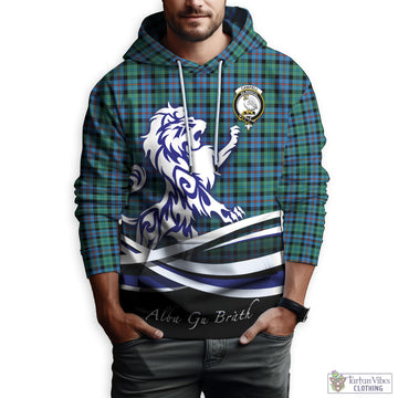 Campbell of Cawdor Ancient Tartan Hoodie with Alba Gu Brath Regal Lion Emblem