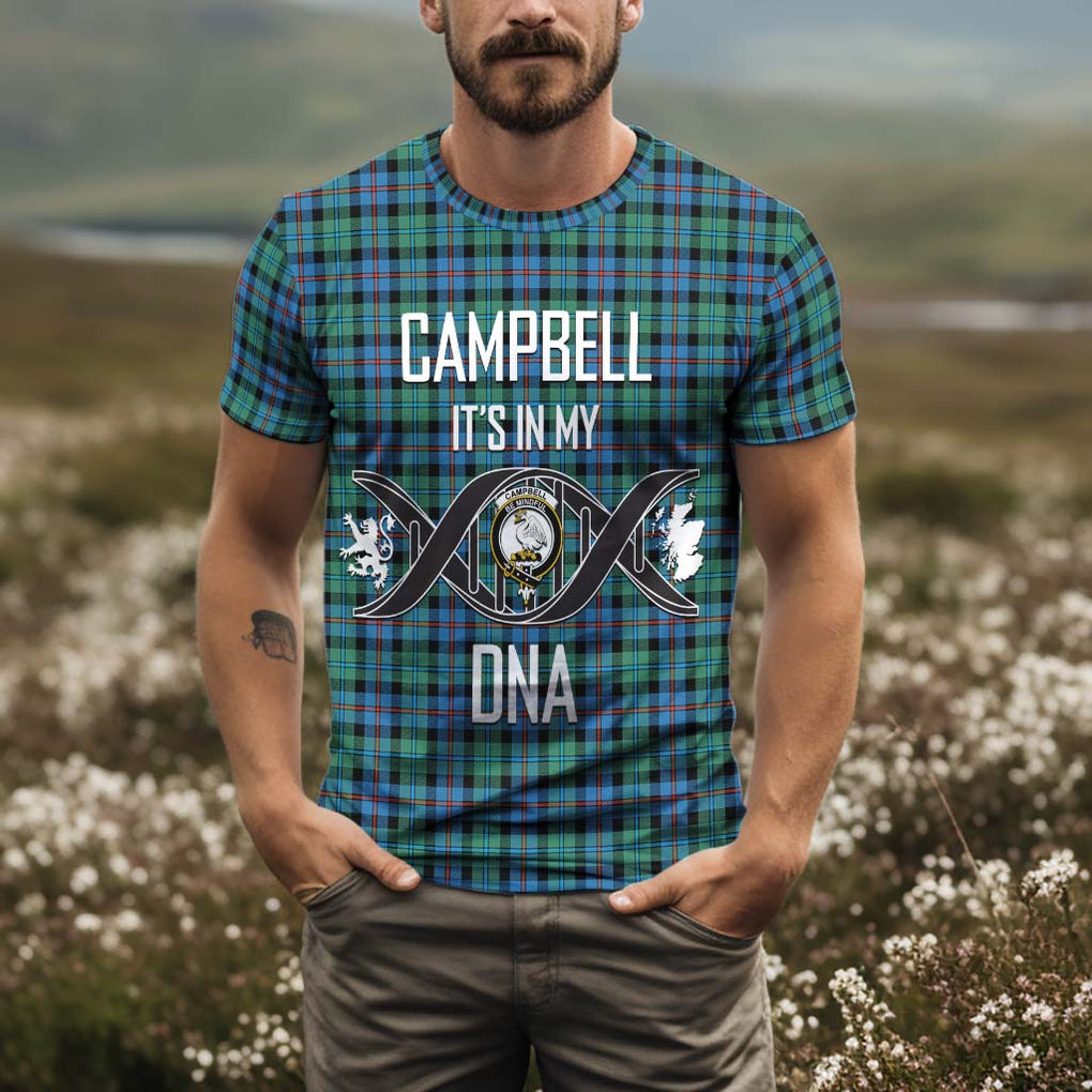 Campbell of Cawdor Ancient Tartan T-Shirt with Family Crest DNA In Me Style Kid's Shirt - Tartan Vibes Clothing