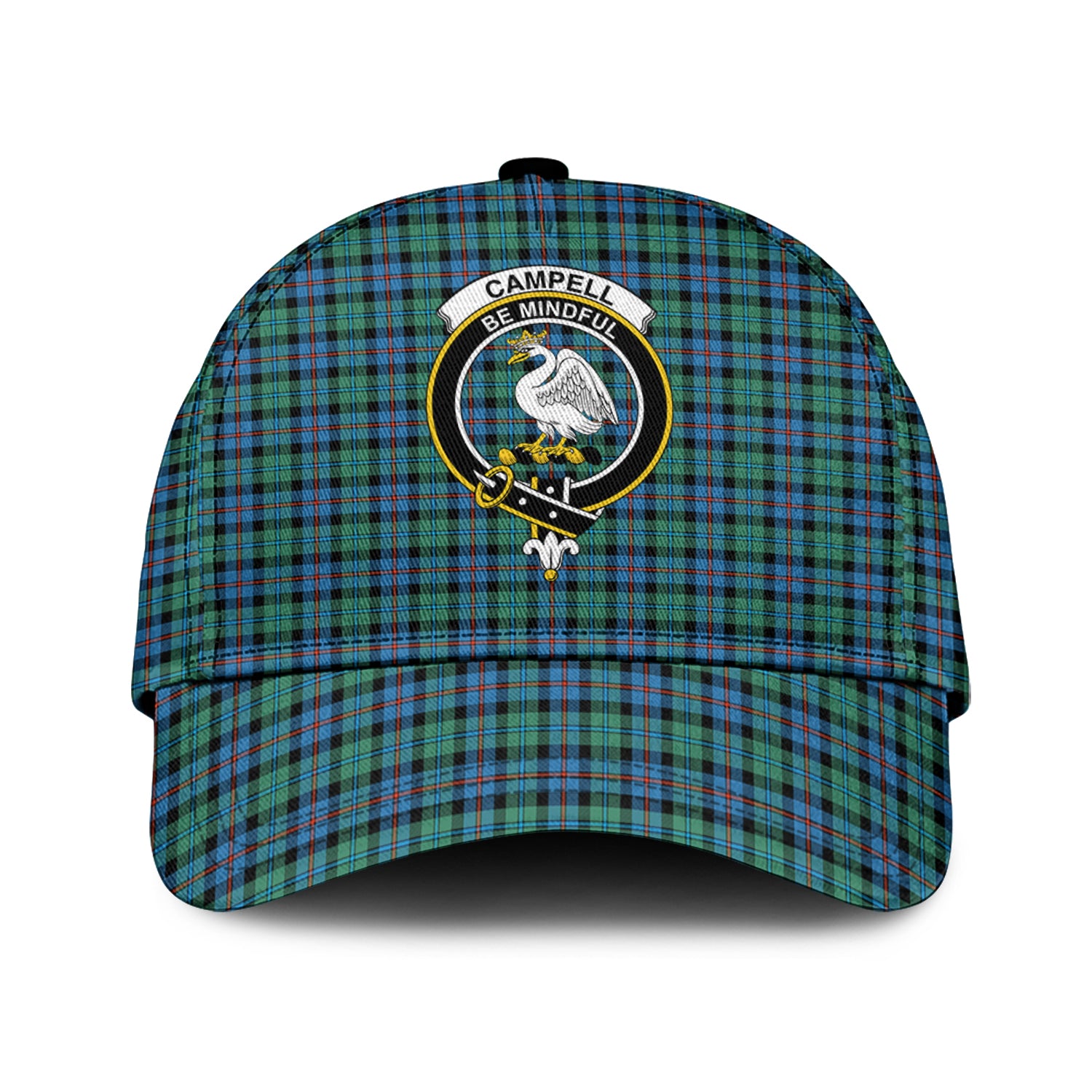 Campbell of Cawdor Ancient Tartan Classic Cap with Family Crest Classic Cap Universal Fit - Tartan Vibes Clothing