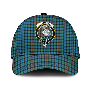 Campbell of Cawdor Ancient Tartan Classic Cap with Family Crest