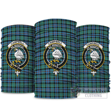 Campbell of Cawdor Ancient Tartan Neck Gaiters, Tartan Bandanas, Tartan Head Band with Family Crest