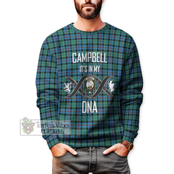 Campbell of Cawdor Ancient Tartan Sweatshirt with Family Crest DNA In Me Style