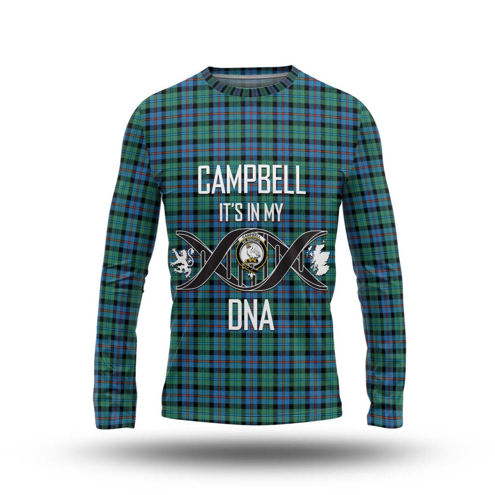 Campbell of Cawdor Ancient Tartan Long Sleeve T-Shirt with Family Crest DNA In Me Style Unisex - Tartanvibesclothing Shop