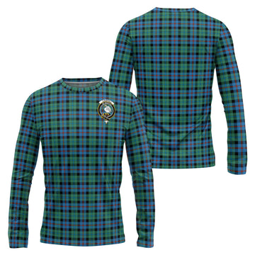 Campbell of Cawdor Ancient Tartan Long Sleeve T-Shirt with Family Crest