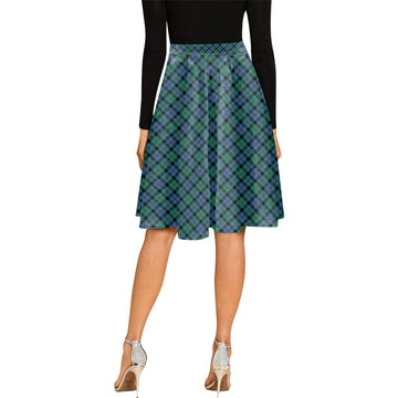 Campbell of Cawdor Ancient Tartan Melete Pleated Midi Skirt