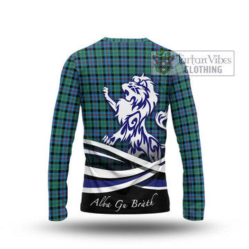 Campbell of Cawdor Ancient Tartan Long Sleeve T-Shirt with Alba Gu Brath Regal Lion Emblem