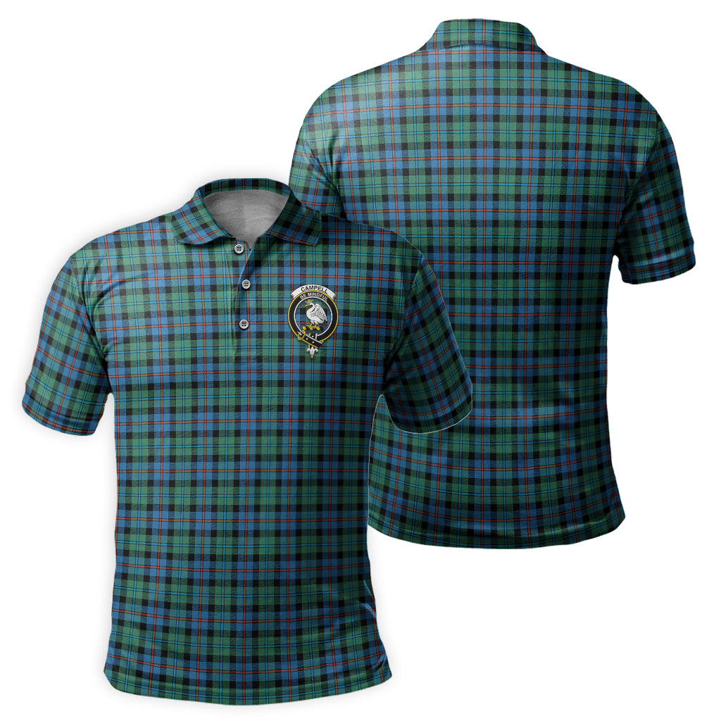 Campbell of Cawdor Ancient Tartan Men's Polo Shirt with Family Crest - Tartan Vibes Clothing