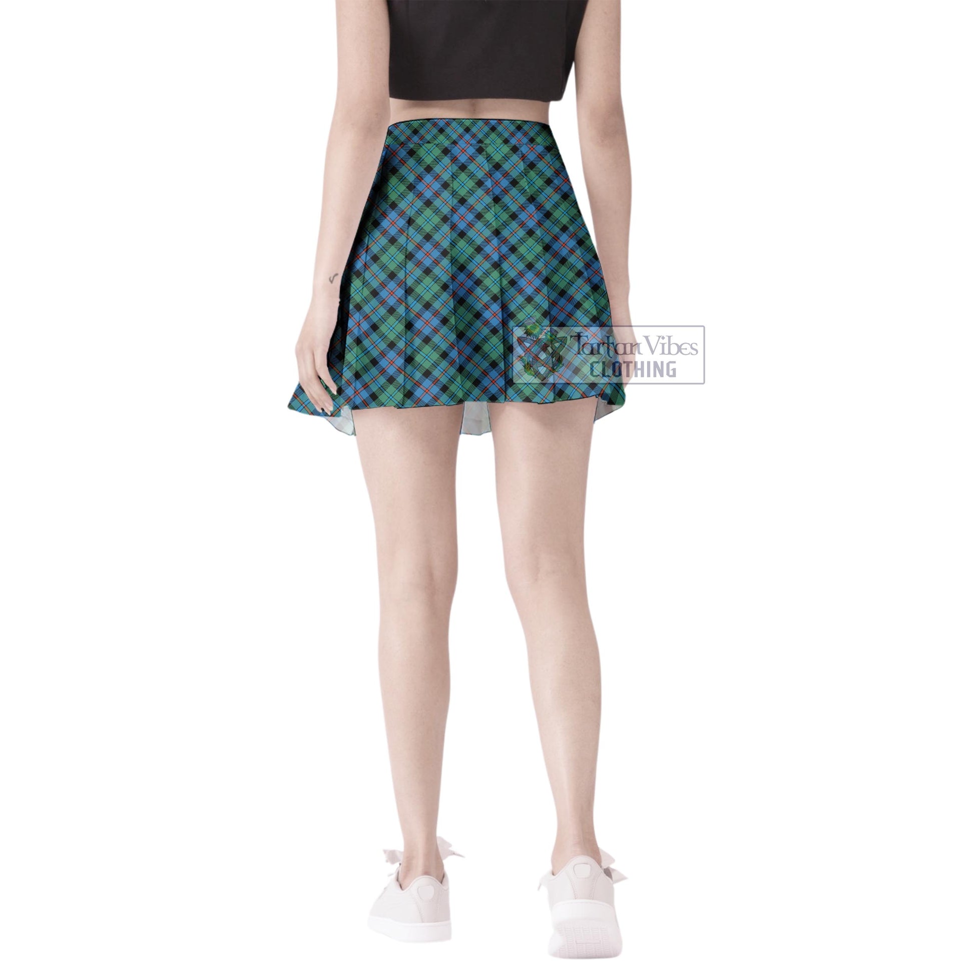 Tartan Vibes Clothing Campbell of Cawdor Ancient Tartan Women's Plated Mini Skirt