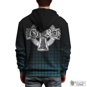 Campbell of Cawdor Ancient Tartan Hoodie Featuring Alba Gu Brath Family Crest Celtic Inspired