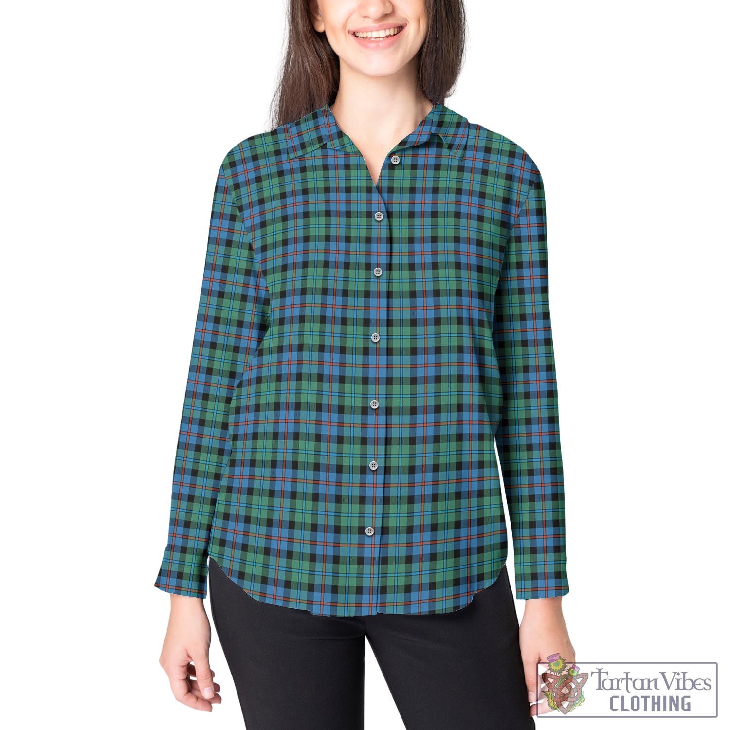 Campbell of Cawdor Ancient Tartan Womens Casual Shirt