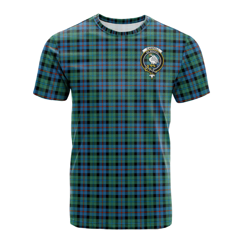 Campbell of Cawdor Ancient Tartan T-Shirt with Family Crest - Tartan Vibes Clothing