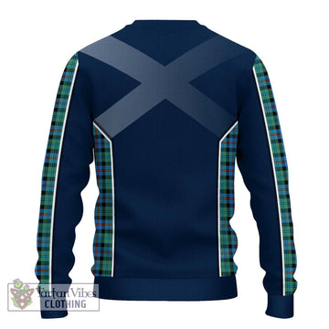 Campbell of Cawdor Ancient Tartan Ugly Sweater with Family Crest and Lion Rampant Vibes Sport Style