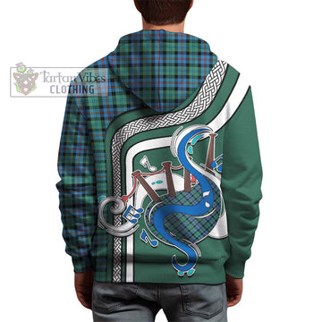 Campbell of Cawdor Ancient Tartan Hoodie with Epic Bagpipe Style