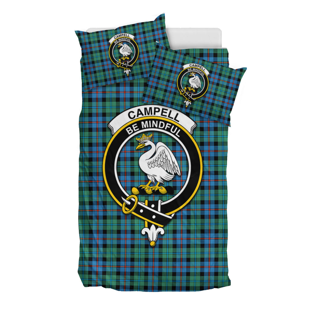 Campbell of Cawdor Ancient Tartan Bedding Set with Family Crest - Tartan Vibes Clothing