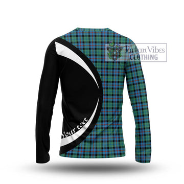 Campbell of Cawdor Ancient Tartan Long Sleeve T-Shirt with Family Crest Circle Style