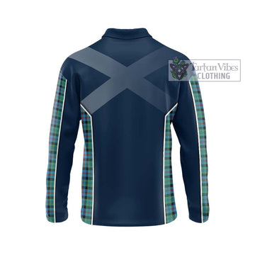 Campbell of Cawdor Ancient Tartan Long Sleeve Polo Shirt with Family Crest and Lion Rampant Vibes Sport Style