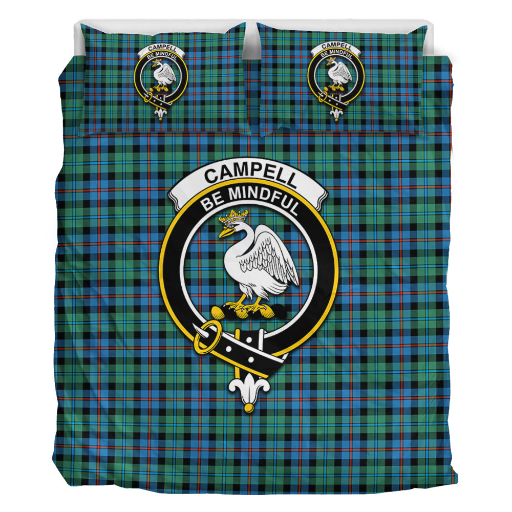 Campbell of Cawdor Ancient Tartan Bedding Set with Family Crest - Tartan Vibes Clothing