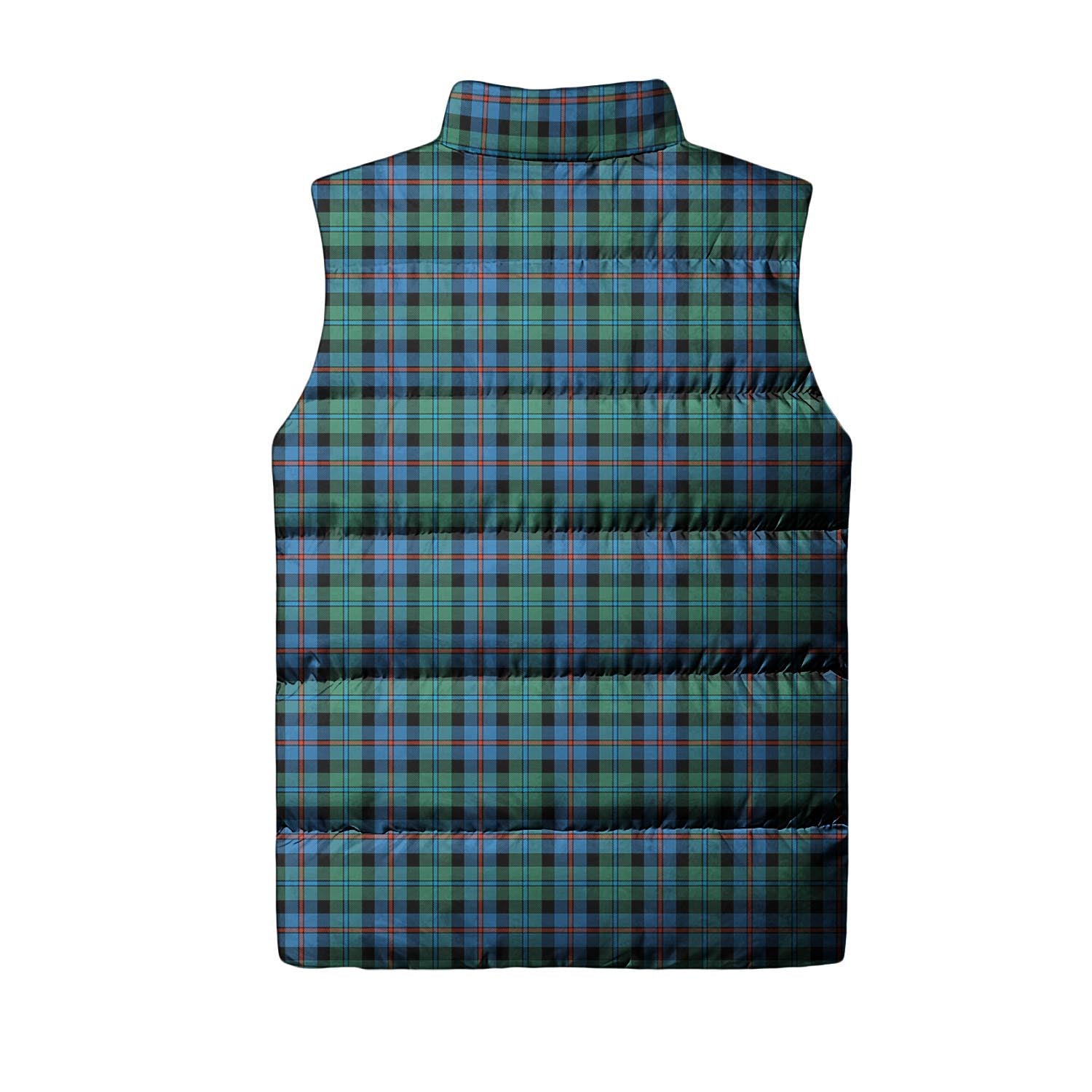 Campbell of Cawdor Ancient Tartan Sleeveless Puffer Jacket with Family Crest - Tartanvibesclothing