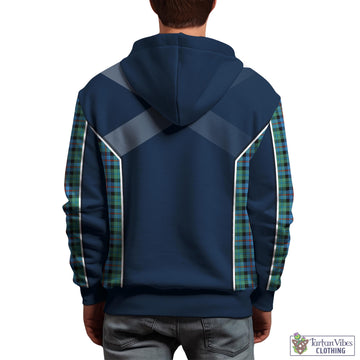 Campbell of Cawdor Ancient Tartan Hoodie with Family Crest and Lion Rampant Vibes Sport Style