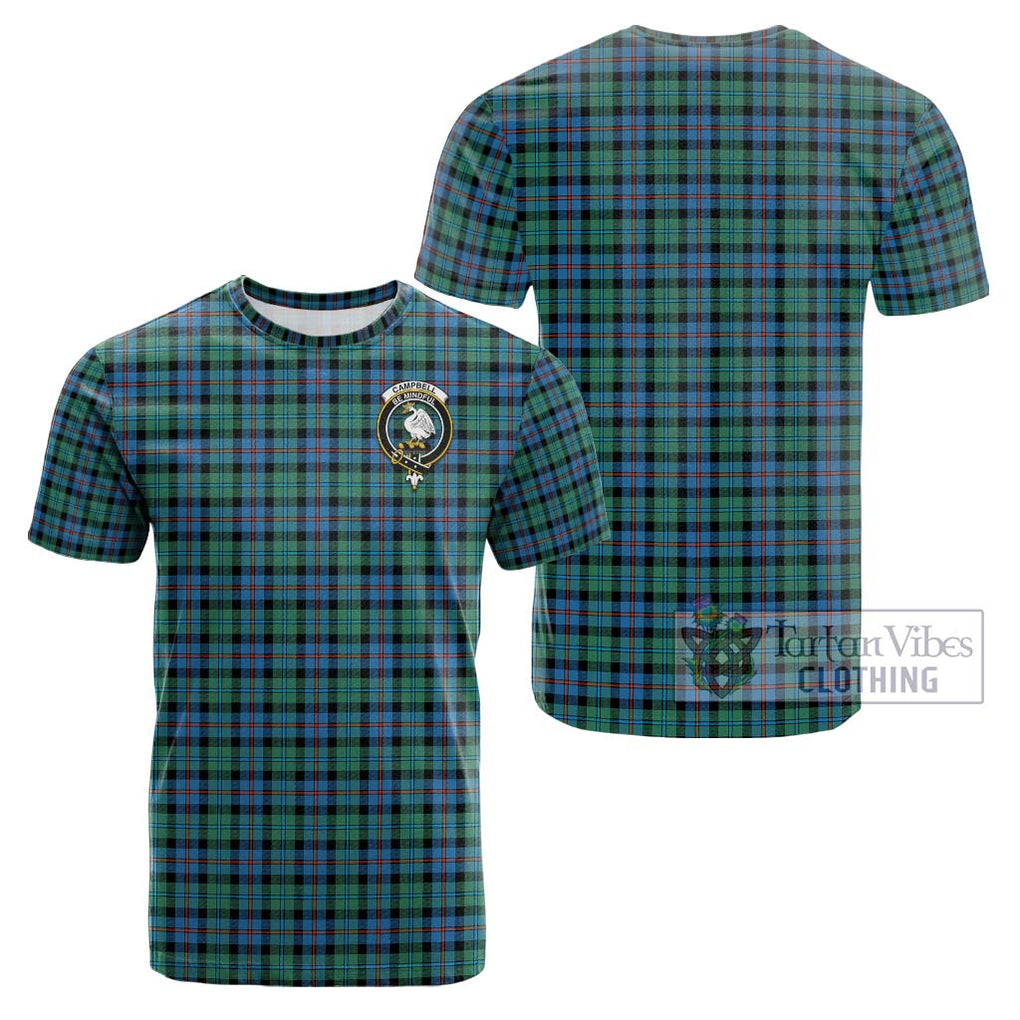 Campbell of Cawdor Ancient Tartan Cotton T-Shirt with Family Crest Kid's Shirt - Tartanvibesclothing Shop