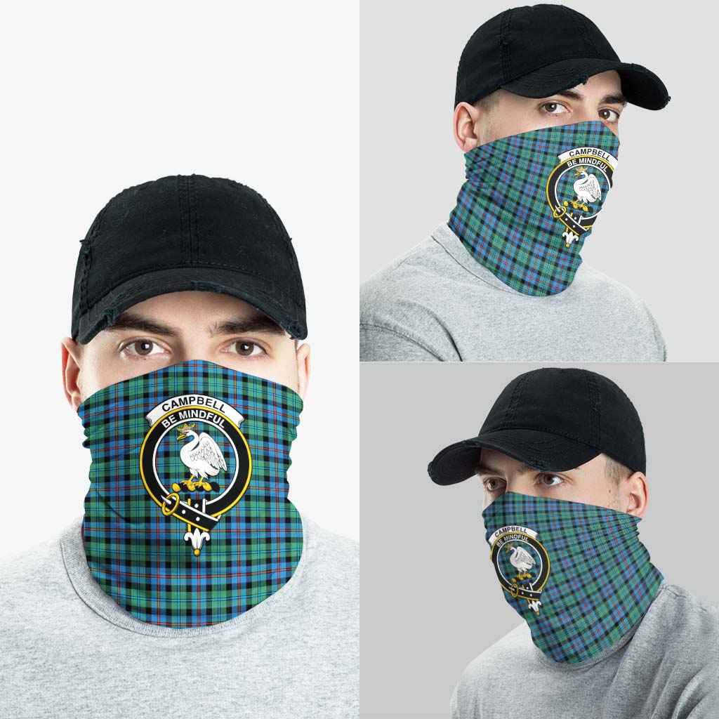 Campbell of Cawdor Ancient Tartan Neck Gaiters, Tartan Bandanas, Tartan Head Band with Family Crest