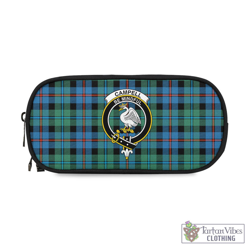 Tartan Vibes Clothing Campbell of Cawdor Ancient Tartan Pen and Pencil Case with Family Crest