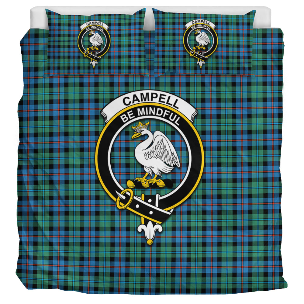 Campbell of Cawdor Ancient Tartan Bedding Set with Family Crest UK Bedding Set UK Super King 104*94 inch - Tartan Vibes Clothing