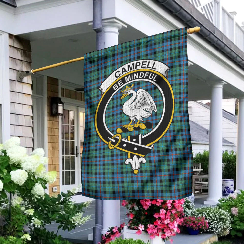 Campbell of Cawdor Ancient Tartan Flag with Family Crest - Tartan Vibes Clothing