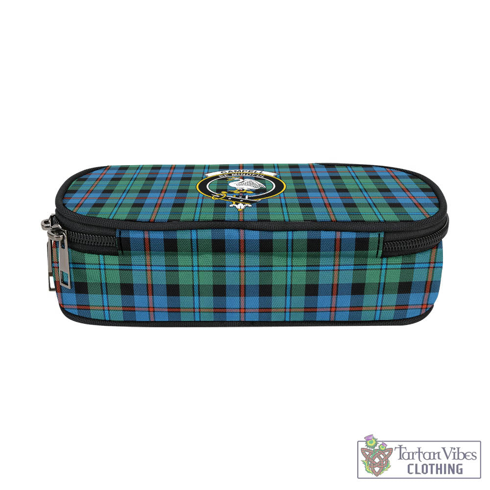 Tartan Vibes Clothing Campbell of Cawdor Ancient Tartan Pen and Pencil Case with Family Crest