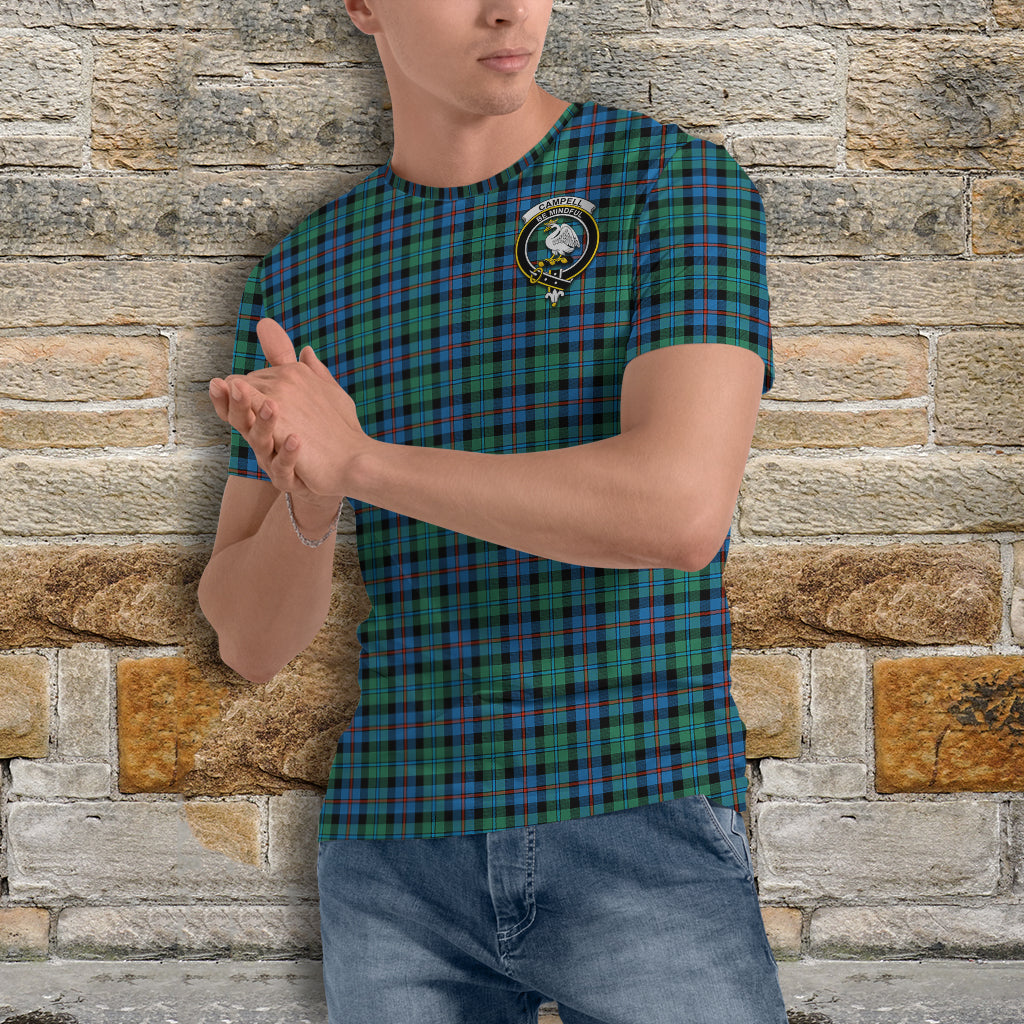 Campbell of Cawdor Ancient Tartan T-Shirt with Family Crest - Tartan Vibes Clothing